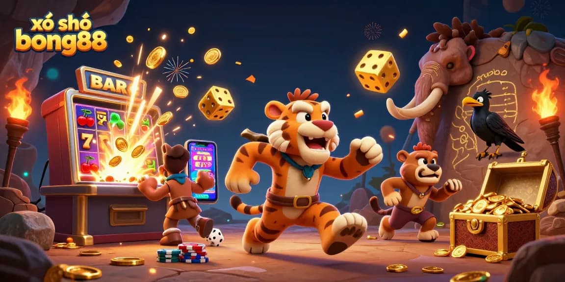 Experience the thrilling action of xổ số bong88 at a dynamic prehistoric casino, featuring exciting jackpot elements.