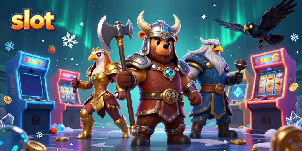 Engage with vibrant slot gameplay as a Viking bear, Valkyrie eagle, and enchanted ravens unite.