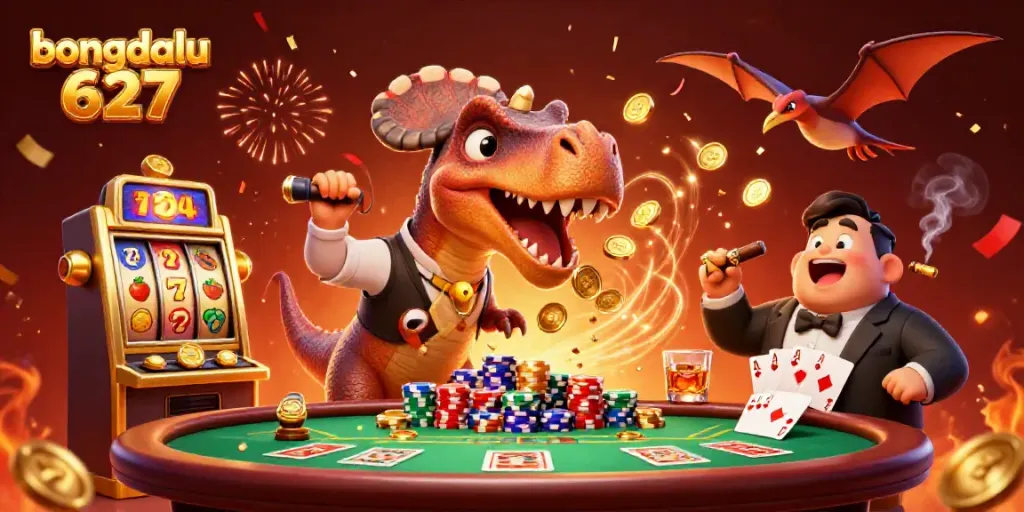 Catch the excitement of bongdalu 627 with a dinosaur jackpot adventure in a casino!